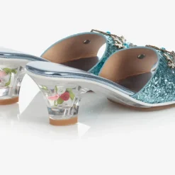 High-Heel Ice Queen Slipper (Blue) - Size 10-11