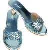 High-Heel Ice Queen Slipper (Blue) - Size 12-13