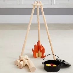 Home on the Range Pretend Play Wood Camping Set