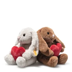 Hoppie Rabbit Grey Plush with Heart - 6