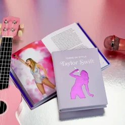 Icons of Style: Taylor Swift Book in Lilac Bonded Leather