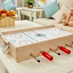 2 in 1 Tabletop Game: Foosball & Hockey