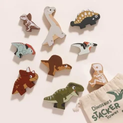 Jurassic Stacking Dinosaurs & Bag