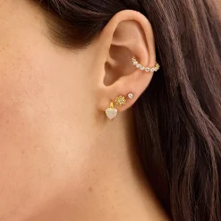 18K Gold Just For Fun Flower Earrings