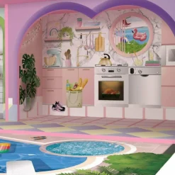 Kids Dreamland Sunset 3-Level Dollhouse Set for 12" Dolls