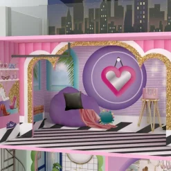 Kids Dreamland Sunset 3-Level Dollhouse Set for 12