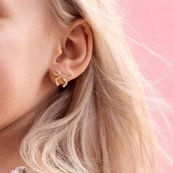 Kids' Pave Bows Earrings