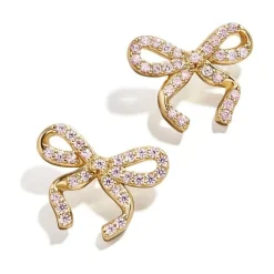 Kids' Pave Bows Earrings