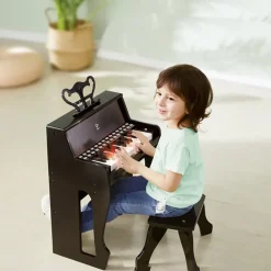 Learn with Lights Black Piano & Stool
