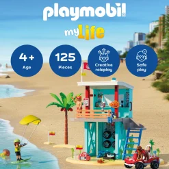 Lifeguard Tower with Beach Buggy Playset