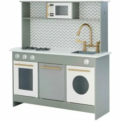 Little Chef Berlin Modern Play Kitchen - Grey / White