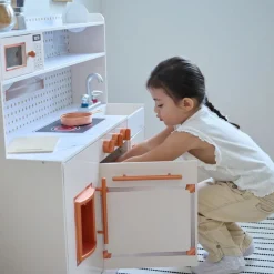 Little Chef St. Louis Wooden Play Kitchen with Sink & Ice Dispenser - Pink