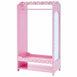 Little Princess Bella Clothing Rack with Storage - Pink