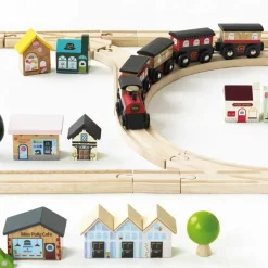 London Wood Train Set – 120 Pieces