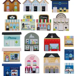 London Wood Train Set – 120 Pieces