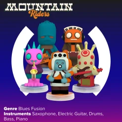 Loops Lab Mountain Riders: 5 Figurines Blues Fusion Band