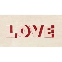 Love Rug - Cream/Red