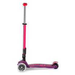 Maxi Deluxe Foldable Neon LED Scooter - Ultra Pink