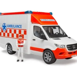 MB Sprinter Ambulance with Driver Figurine