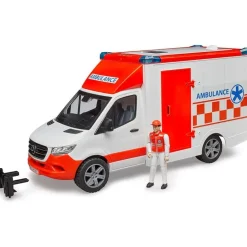 MB Sprinter Ambulance with Driver Figurine