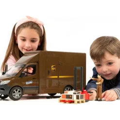 MB Sprinter UPS Truck with Driver Figure and Accessories