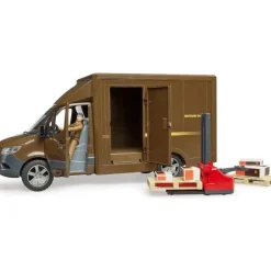 MB Sprinter UPS Truck with Driver Figure and Accessories