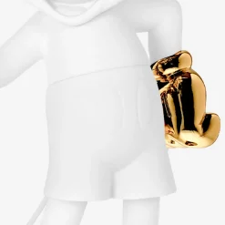 Mickey Mouse Figure White & Gold - 23.6"