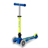 Mini Deluxe Foldable LED Scooter - Neon Canary Yellow/Blue