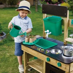 Mud Kitchen Wooden Toy Playset with Accessories