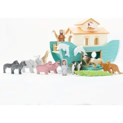 Noah’s Great Wooden Ark & Animals - 23 Pieces