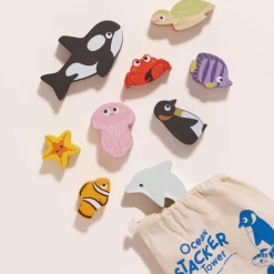 Ocean Life Stacking Animals & Bag