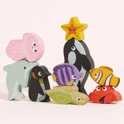 Ocean Life Stacking Animals & Bag