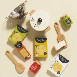 Organic Wooden Pasta Set - 12 Pieces