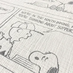 Peanuts Blanket Comic Baseball