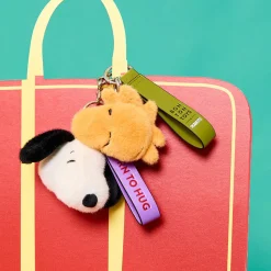 Peanuts Snoopy Fuzzy Eco Bag Charm - 3"