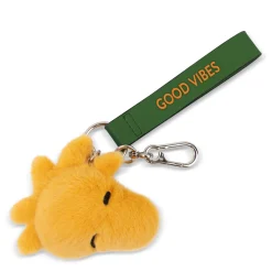 Peanuts Woodstock Fuzzy ECO Yellow Bag Charm - 3.5