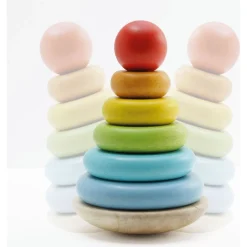 7 Piece Rainbow Stacking Tower