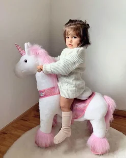 Pink Model U Ride-On Unicorn - 3-4 Years