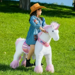 Pink Model U Ride-On Unicorn - 7+ Years