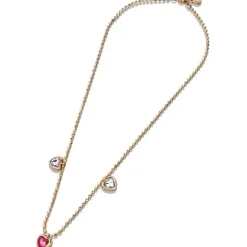 Pink Pouch with Jewelry Set
