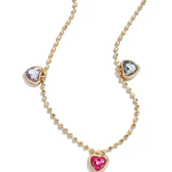 Pink Pouch with Jewelry Set