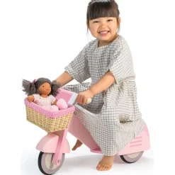 Pink Scooter with Basket