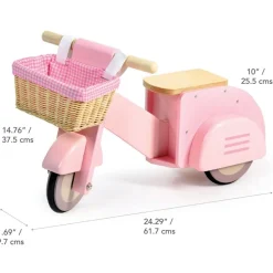Pink Scooter with Basket