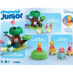 Playmobil Junior & Disney: Winnie the Pooh's & Piglet's Tree House Playset