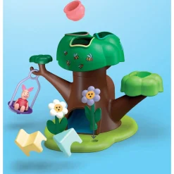 Playmobil Junior & Disney: Winnie the Pooh's & Piglet's Tree House Playset