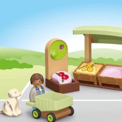 Playmobil Junior: Organic Market Stall & Forklift
