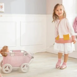 Polka Dots Princess Baby Doll Wagon
