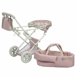 Polka Dots Princess Deluxe Baby Doll Stroller - Pink