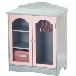 Polka Dots Princess 18" Doll Closet w/ 3 Hangers