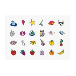 Pop Nail Polish & Stickers Set